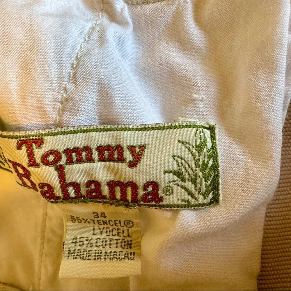 Tommy Bahama Men’s Cargo Shorts Size 34 Tencel-Cotton-Lyocell White - Picture 7 of 11